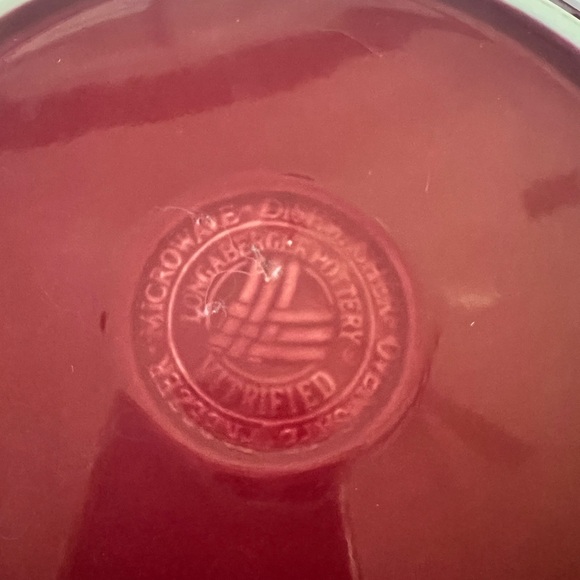 Red Longaberger 40oz Pasta Bowl - Picture 10 of 12